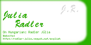julia radler business card