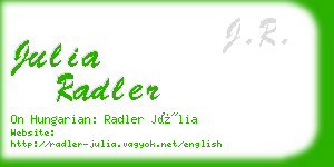 julia radler business card